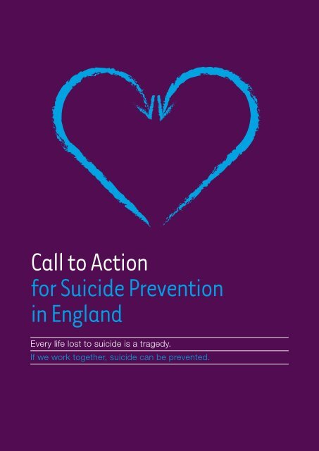 Call to Action for Suicide Prevention in England - Samaritans