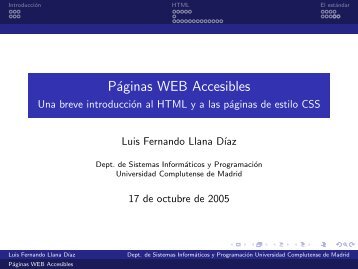 PÃ¡ginas WEB Accesibles - Universidad Complutense de Madrid