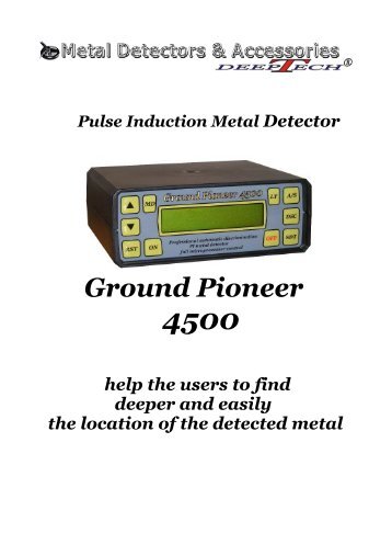 Download Ground Pioneer 4500 Brochure - K. R. B. Geo Services