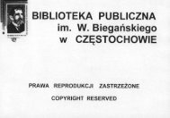 Stara Częstochowa. - Biblioteka Publiczna w Częstochowie