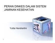 Peranan Dinkes dalam sistem jaminan kesehatan - KMPK