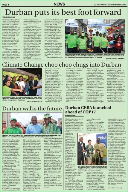 COP17 talks underway - Durban