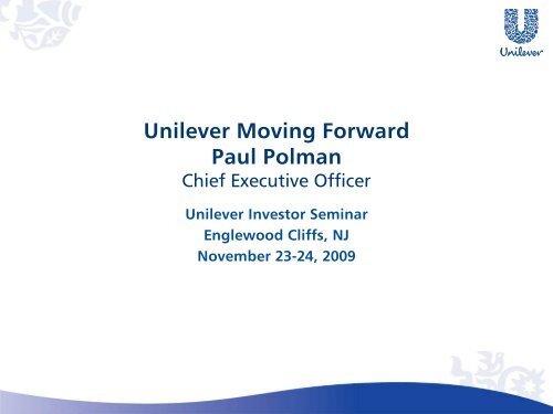 Underlying volume growth - Unilever