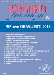 RIF-ove OBAVIJESTI 2013.