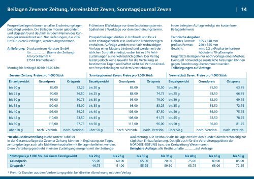 Media-Daten und Preisliste Nr. 57