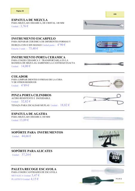 catalogo de laboratorio.pub - Dentalraces