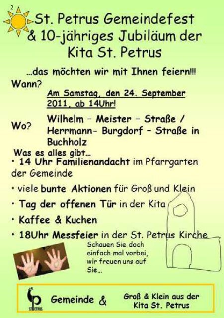 Ernte Dank - Katholische Pfarrgemeinde St. Petrus Buchholz