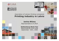 Printing industry in Latvia