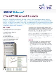 CDMA/EV-DO Network Emulator - Spirent