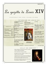 La gazette de Louis XIV