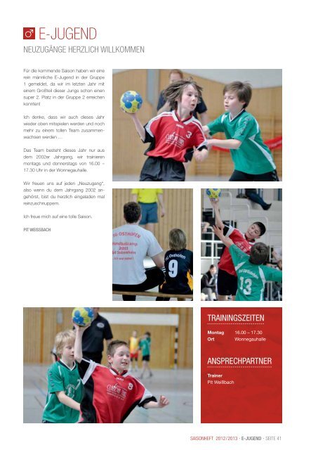 Saisonheft 2012/2013 - TG Osthofen Handball eV