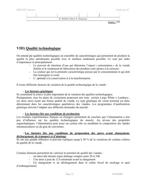 Etude technico-Ã©conomique de faisabilitÃ© de la production de porc en