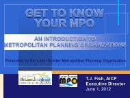 Get to Know Your MPO - Lake-Sumter Metropolitan Planning ...