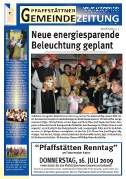 gelangen Sie zur Ausgabe Juli 2009 - Pfaffstätten