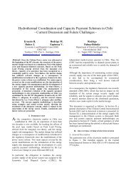 Hydrothermal Coordination and Capacity Payment Schemes in Chile
