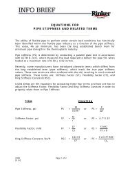 equations for pipe stiffness and related terms - Rinker Materials