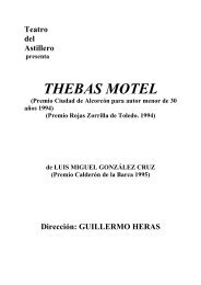 Dossier Thebas Motel - Teatro del Astillero