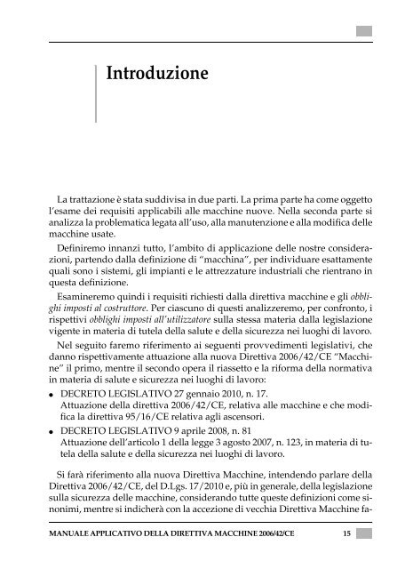 Manuale applicativo della Direttiva Macchine 2006/42/CE - Epc.it