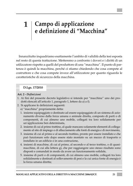 Manuale applicativo della Direttiva Macchine 2006/42/CE - Epc.it