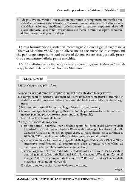 Manuale applicativo della Direttiva Macchine 2006/42/CE - Epc.it