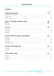 Pneumatic Seals Contents General information Part I ... - Dilanda.it