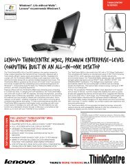 LEnovo®ThinkCentre M90z, PREMIUM ... - News - Lenovo