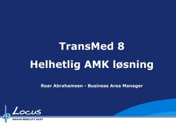 TransMed 8 Helhetlig AMK lÃ¸sning - KoKom