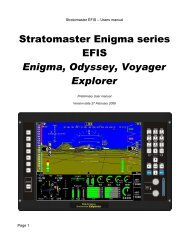 MGL EFIS User manual - STRATOMASTER Instrumentation MGL ...