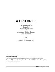 A BPD Brief - Borderline Personality Disorder