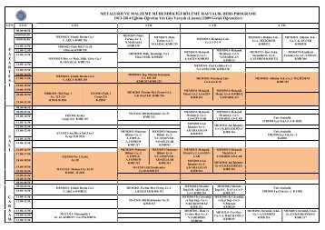 2009 usis.pdf - Metalurji ve Malzeme MÃ¼hendisliÄi