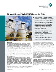 Air Vent Round (AVR/AVRC)Pulse Jet Filter - Mac Process Mac ...