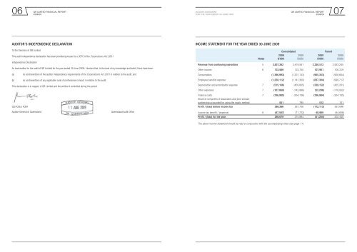 QR financial report 2008/09 - Queensland Rail