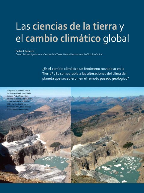 Las Ciencias de la Tierra y el cambio climÃ¡tico global - Facultad de ...