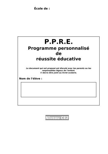 PPRE au CE2 - Inspection de la Goutte d'Or (18B)