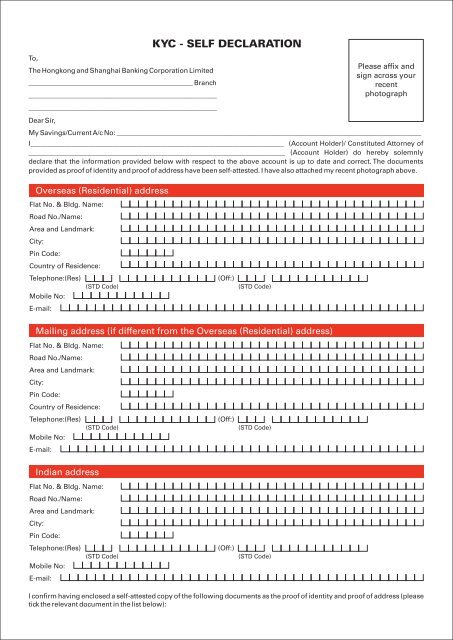 Kyc Form Hsbc Fill Out And Sign Printable Pdf Templat 1842
