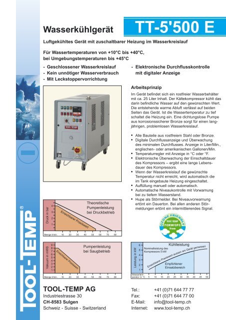 TT-5'500 E - tool-temp in romania