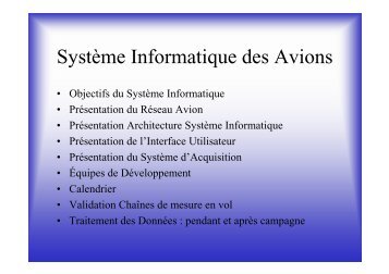 SystÃ¨me Informatique des Avions
