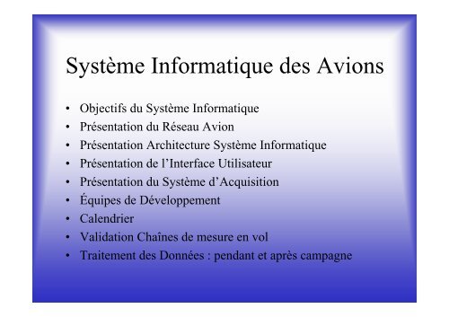 SystÃ¨me Informatique des Avions