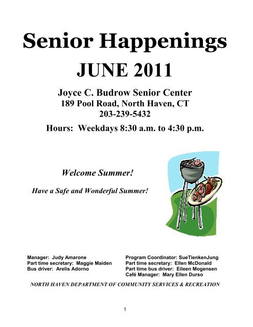 Senior Happenings - Town of North Haven, Connecticut