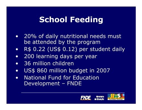 Brazilian School Feeding Program