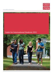 Guide for International Students 2011 - Cardiff Law School