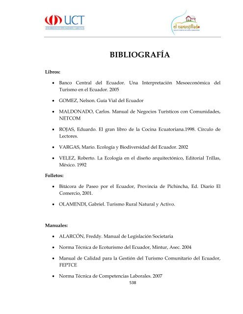 Proyecto Final Circuito Turistico El Naranjillado.pdf - Repositorio ...