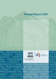 Annual Report 2007.pdf - UNESCO Institute for Lifelong Learning