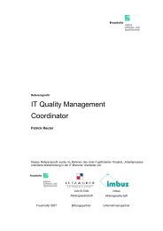 2 Das Profil: IT Quality Management Coordinator