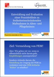 Ziel: Vermeidung von FEM! - Leitlinie FEM