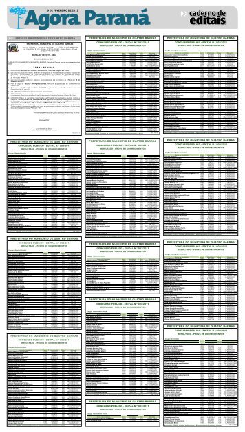 Edicao 2192 - Caderno de editais.indd - Agora ParanÃ¡ Online