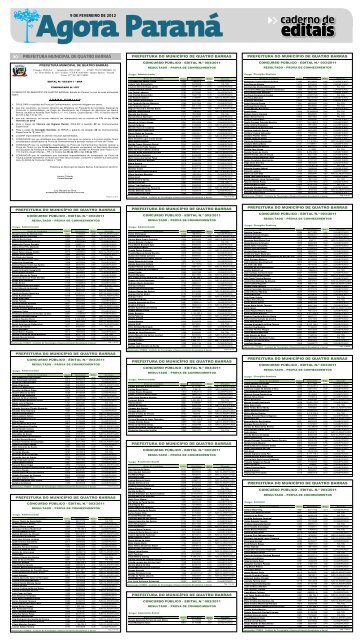 Edicao 2192 - Caderno de editais.indd - Agora ParanÃ¡ Online