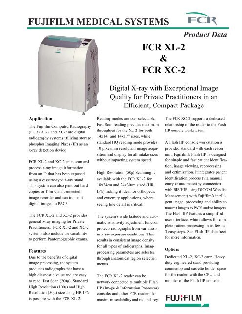 FujiFilm FCR XL-2-XC-2 - A Walsh Imaging