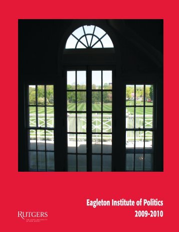 2009-2010 - Eagleton Institute of Politics - Rutgers, The State ...