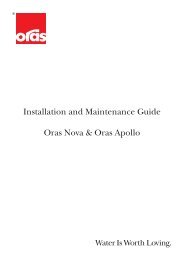 Installation and Maintenance Guide Oras Nova & Oras Apollo